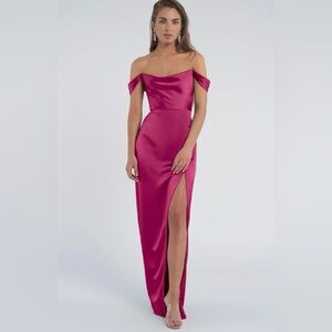 Jenny Yoo Sawyer Bridesmaid Dress - FUSHIA